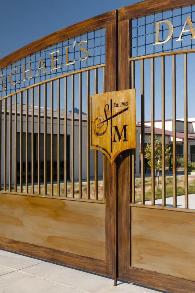 Custom Welded Gates at St. Michaels Church in Sacramento